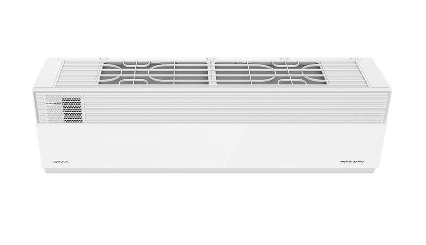 Внутрішній блок Midea GAIA MSFA-09N8D6E, вигляд зверху, повітророзподільні жалюзі та решітка