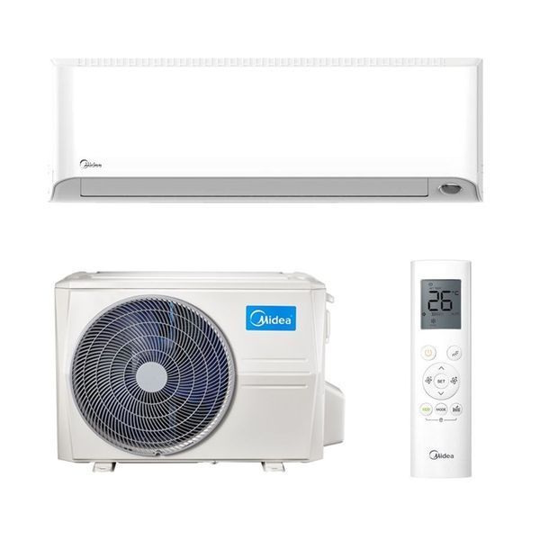 Комплект Midea Oasis Plus MSOP-12FN8-I/MSOP-12FN8-O: внутрішній і зовнішній блоки та пульт, кондиціонер для жаркого клімату