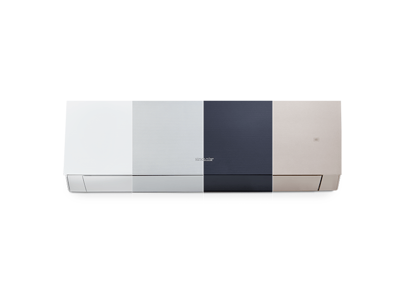 Sinclair MARVIN ❄️ варіанти кольорів дизайнерської панелі: white, silver, navy, champagne