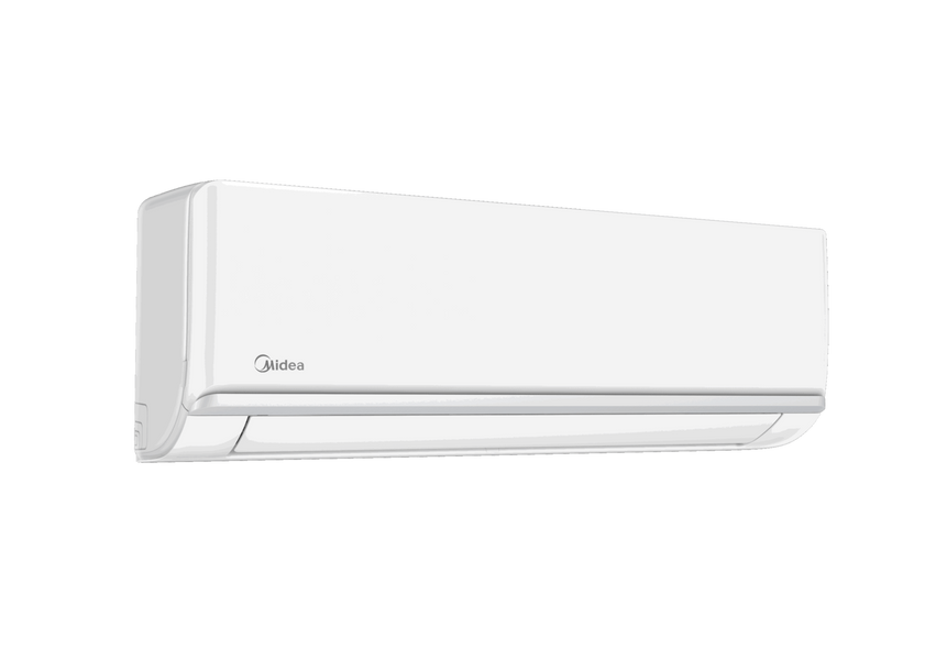 Кондиціонер Midea XTreme MSAG-12HRFN8 ❄️ внутрішній блок під кутом зліва, білий корпус, настінний тип