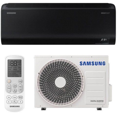 Комплект Samsung WindFree Black Diamond AR24 WiFi &mdash; внутрішній блок, зовнішній блок і пульт керування