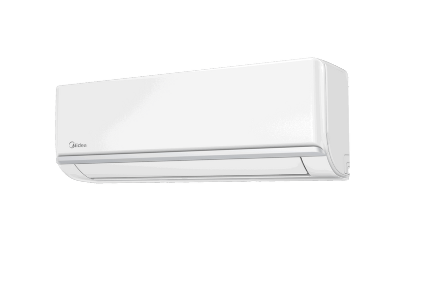 Внутрішній блок Midea XTreme MSAG-24HRFN8, правий ракурс, дизайн панелі та жалюзі